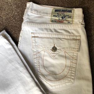 all white true religion jeans
